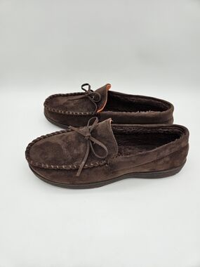 Dockers Men's Dark Brown Suede Moccasin Slip-Ons Size 11-12